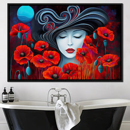 The Poppy Queen’s Dream - TooplesArt - NicheCanvas