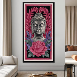 Tranquil Buddha Peony Garden - NicheCanvas