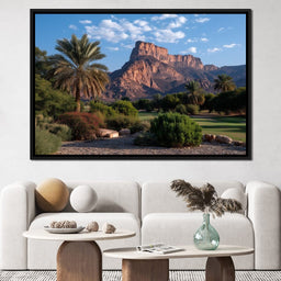 Desert Oasis Mesa Sunrise - NicheCanvas