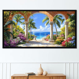 Mediterranean Paradise Vista - NicheCanvas