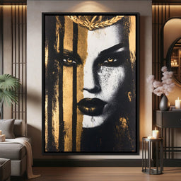 Golden Glance Enigma - NicheCanvas