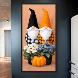 Plaid Gnome Harvest Gathering - NicheCanvas