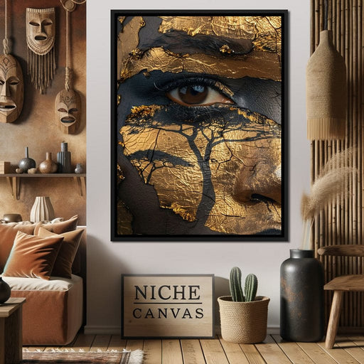 Golden Gaze Jungle - Sakeem Gibbs Canvas Print