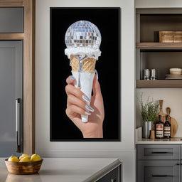 Disco Cone Silver Pop Delight - NicheCanvas