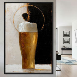 Golden Beer Against the Divide - NicheCanvas