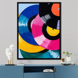Color Spin Retro Vinyl Rhythm - NicheCanvas