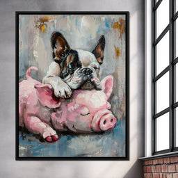 Frenchie Piglet Dreamy Den - NicheCanvas