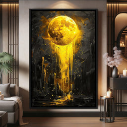 Golden Monolith Meltdown - NicheCanvas