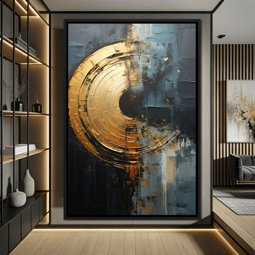Abyssal Echoes in Gold - Tanni Cylon Canvas Print