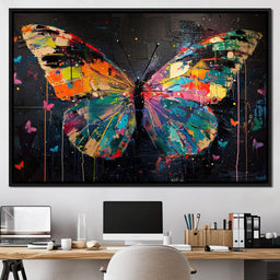 Enchanted Butterfly Mosaic - NicheCanvas