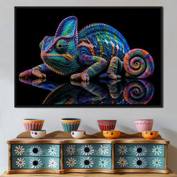 Chromatic Chameleon - TooplesArt - NicheCanvas