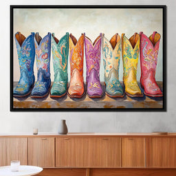 Western Boot Parade Harmony - NicheCanvas