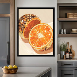 Sparkling Citrus Disco Slice - NicheCanvas