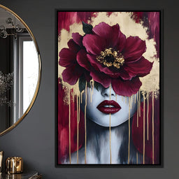 Golden Petals Silent Beauty - NicheCanvas