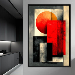 Geometric Dawn Fusion - NicheCanvas