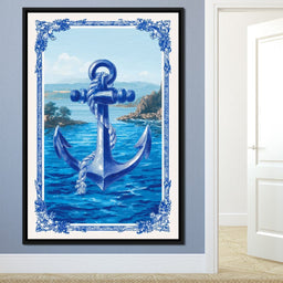 Tropical Ship Anchor - NicheCanvas