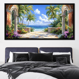Tropical Gateway to Tranquility - NicheCanvas