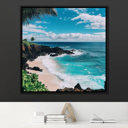 Oceanic Tranquility Haven - NicheCanvas