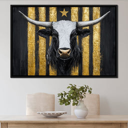 Majestic Golden Stripes Triumph - NicheCanvas
