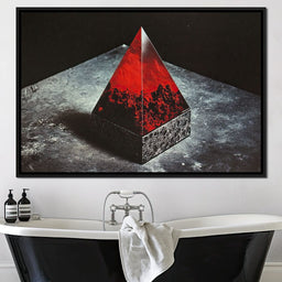 Ephemeral Crimson Obelisk - NicheCanvas