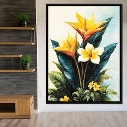 Tropical Petal Symphony - NicheCanvas