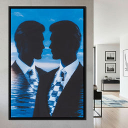 Oceanic Duality Reflections - NicheCanvas