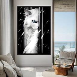 Feline Elegance in Monochrome - NicheCanvas