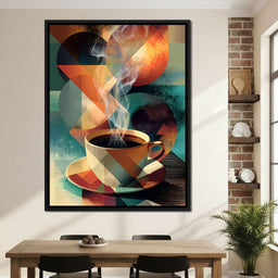 Geometric Morning Steam Ritual - NicheCanvas