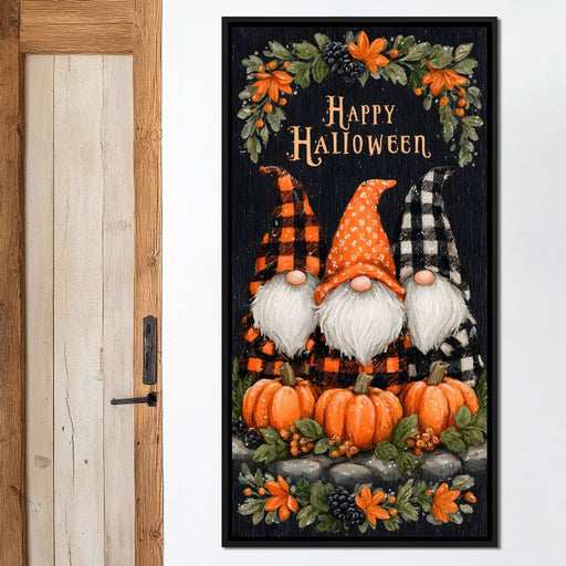 Pumpkin Patch Gnome Halloween Fun Canvas Print