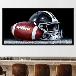 Gridiron Glory Under Night Lights - NicheCanvas