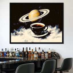 Saturn's Morning Brew - NicheCanvas