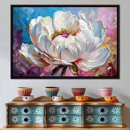 Alabaster Blossoming Petals - NicheCanvas