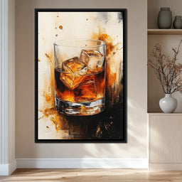 Whiskey Drink Elegance  - NicheCanvas