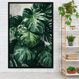 Monstera Garden Stillness - NicheCanvas