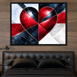 Fractured Pulse of Passion - NicheCanvas