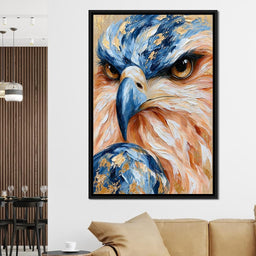 Golden Gilded Raptor Focus - NicheCanvas