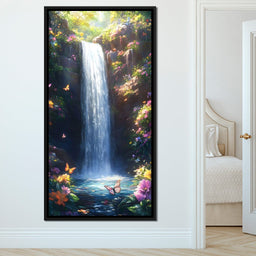 Gentle Cascade of Blossoms - NicheCanvas