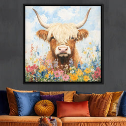 Highland Bloom Encounter - NicheCanvas