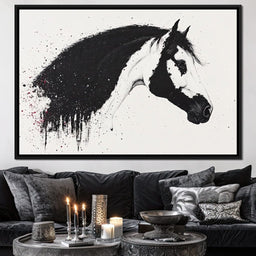 Equestrian Splatter Symphony - NicheCanvas