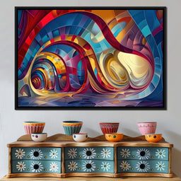 Vibrant Vortex - Tooples Art - NicheCanvas