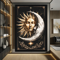 Embrace of the Solar Lunar Cycle - NicheCanvas