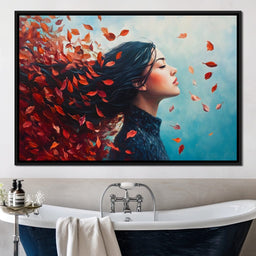 Autumn Breeze Embrace - NicheCanvas