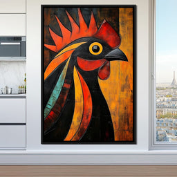 Rooster Radiance Symphony - NicheCanvas