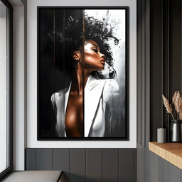 Harmony of Contrast and Elegance - NicheCanvas