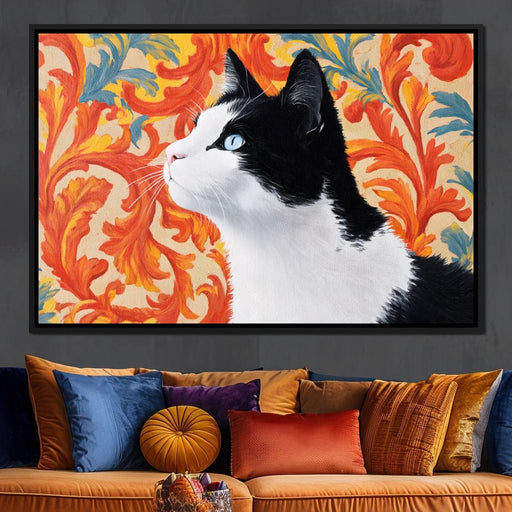 Majestic Feline Flourish Canvas Print