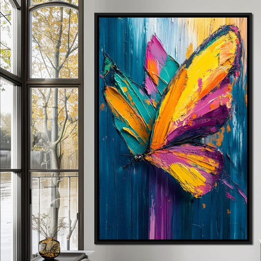 Vibrant Wings of Fantasy Canvas Print