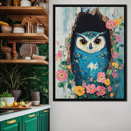Owl Guardians Floral Haven - NicheCanvas