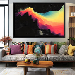 Transcendent Color Waves - NicheCanvas