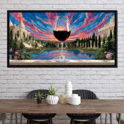 Majestic Vineyard Reflections - NicheCanvas