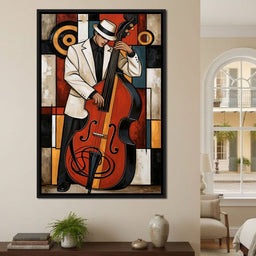 Cool Jazz Rhythm And The Upright Bass - NicheCanvas